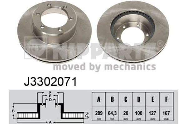 Nipparts Δισκόπλακα - J3302071