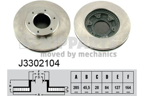 Nipparts Δισκόπλακα - J3302104