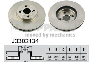 Nipparts Δισκόπλακα - J3302134