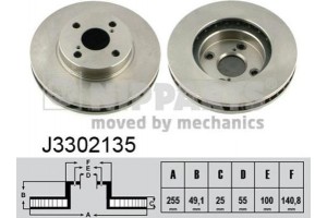 Nipparts Δισκόπλακα - J3302135