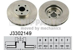 Nipparts Δισκόπλακα - J3302149