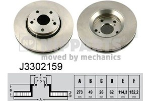 Nipparts Δισκόπλακα - J3302159
