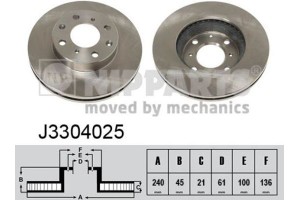 Nipparts Δισκόπλακα - J3304025