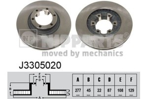 Nipparts Δισκόπλακα - J3305020