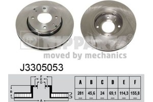 Nipparts Δισκόπλακα - J3305053
