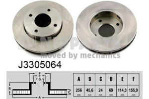 Nipparts Δισκόπλακα - J3305064