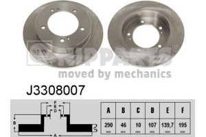 Nipparts Δισκόπλακα - J3308007