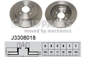 Nipparts Δισκόπλακα - J3308018