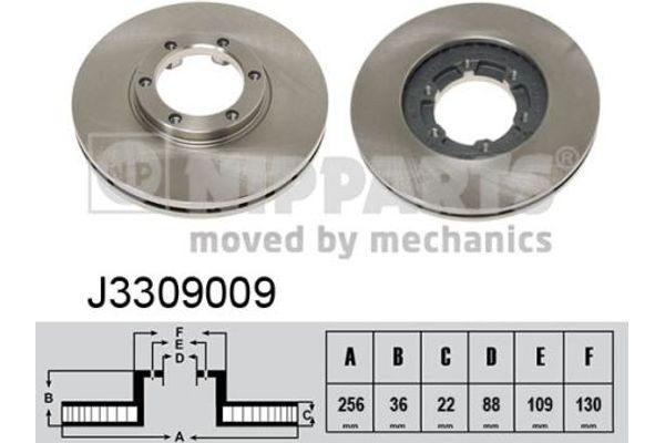 Nipparts Δισκόπλακα - J3309009