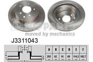 Nipparts Δισκόπλακα - J3311043