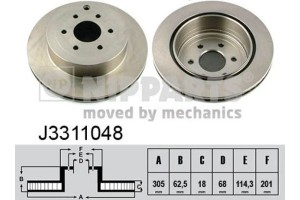 Nipparts Δισκόπλακα - J3311048