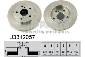 Nipparts Δισκόπλακα - J3312057