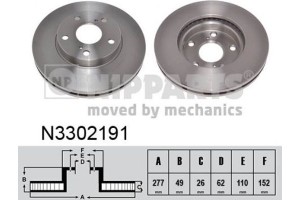 Nipparts Δισκόπλακα - N3302191