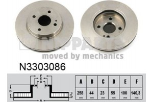 Nipparts Δισκόπλακα - N3303086
