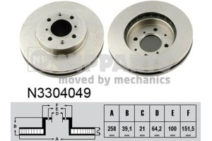 Nipparts Δισκόπλακα - N3304049