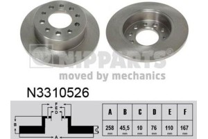 Nipparts Δισκόπλακα - N3310526