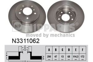 Nipparts Δισκόπλακα - N3311062