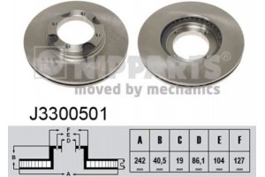 Nipparts Δισκόπλακα - J3300501