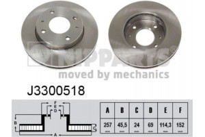 Nipparts Δισκόπλακα - J3300518