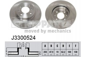 Nipparts Δισκόπλακα - J3300524