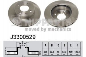Nipparts Δισκόπλακα - J3300529