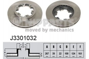 Nipparts Δισκόπλακα - J3301032