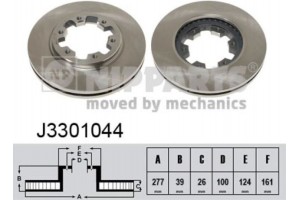 Nipparts Δισκόπλακα - J3301044