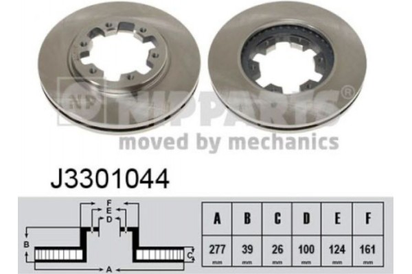 Nipparts Δισκόπλακα - J3301044