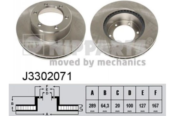 Nipparts Δισκόπλακα - J3302071