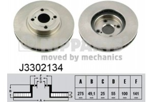 Nipparts Δισκόπλακα - J3302134