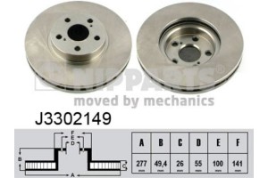Nipparts Δισκόπλακα - J3302149