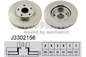Nipparts Δισκόπλακα - J3302156