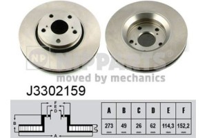 Nipparts Δισκόπλακα - J3302159