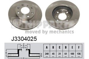Nipparts Δισκόπλακα - J3304025