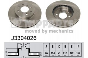 Nipparts Δισκόπλακα - J3304026