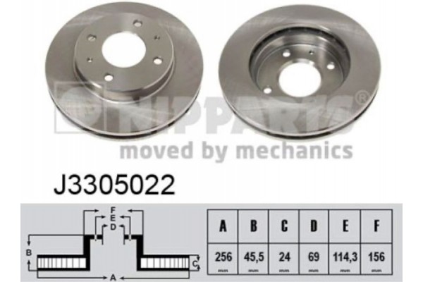 Nipparts Δισκόπλακα - J3305022