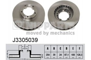 Nipparts Δισκόπλακα - J3305039