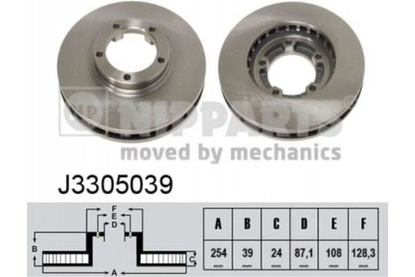 Nipparts Δισκόπλακα - J3305039