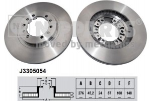 Nipparts Δισκόπλακα - J3305054