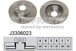 Nipparts Δισκόπλακα - J3306023
