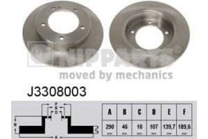 Nipparts Δισκόπλακα - J3308003