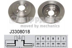 Nipparts Δισκόπλακα - J3308018