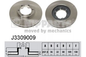 Nipparts Δισκόπλακα - J3309009