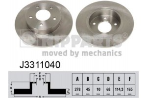 Nipparts Δισκόπλακα - J3311040