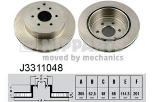 Nipparts Δισκόπλακα - J3311048