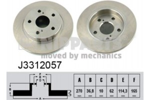Nipparts Δισκόπλακα - J3312057