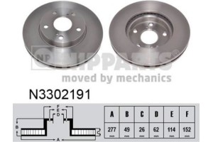 Nipparts Δισκόπλακα - N3302191