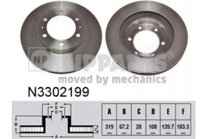 Nipparts Δισκόπλακα - N3302199