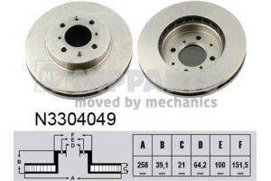 Nipparts Δισκόπλακα - N3304049