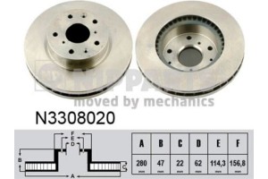 Nipparts Δισκόπλακα - N3308020